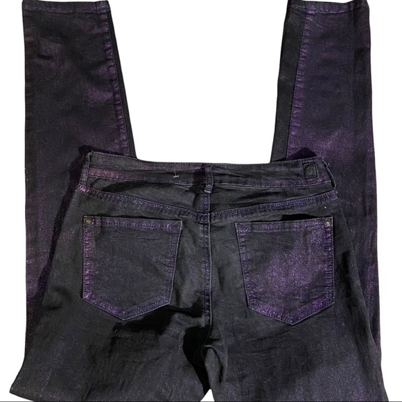 JESSICA SIMPSON Black Cranberry Glittery Stretch Jeans NWOT 29 - Picture 6 of 8